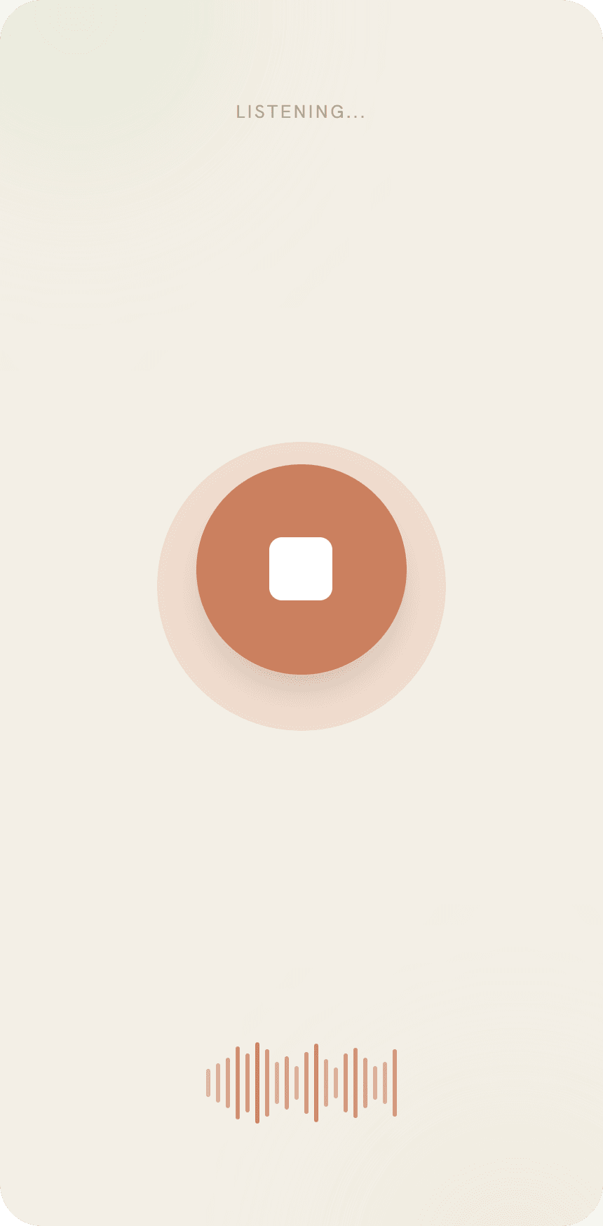 Jackie voice capture with real-time waveform